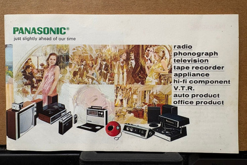 Brochure vintage panasonic - brochure,